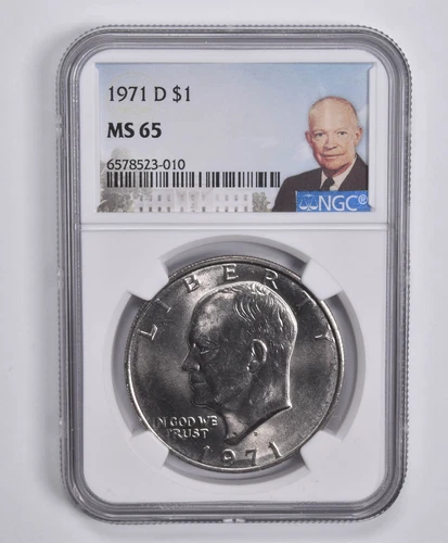 MS65 1971-D Eisenhower Dollar Ike NGC Special Lbl