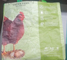 Chicken, UpCycled feed bag totes,  Reusable Grocery Bags, Tote Bags, Small Farm