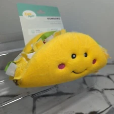 Zippy Paws Nomnomz Taco Squeaky Plush Dog Toy New