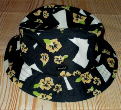RVCA Reversible Floral Gingham Bucket Hat - Yellow Janis Joplin Yellow Daisies Reversible Bucket Hat main image 4