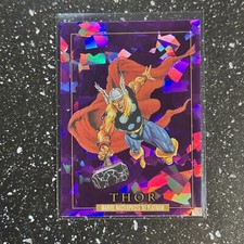 2024 Marvel Masterpieces 1992 Platinum PURPLE CRYSTALS #92 Thor