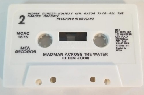 Elton John Music Cassette Madman Across The Water in Case MCA Vintage 1980 - Picture 4 of 4
