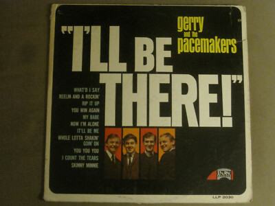 GERRY & THE PACEMAKERS I'LL BE THERE LP ORIG '65 LAURIE LLP 2030 ROCK N' ROLL VG