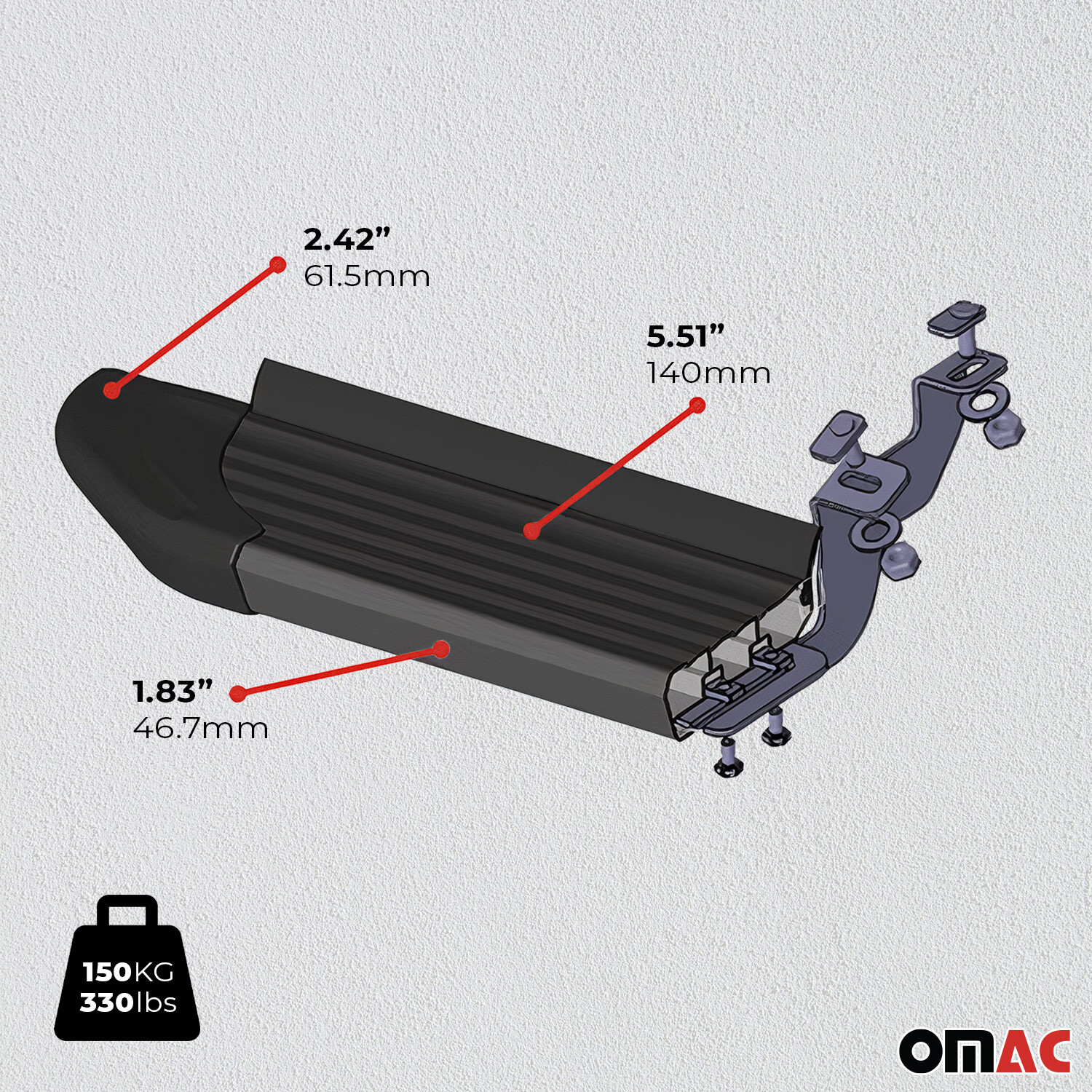 Trittbretter Seitenschweller Für VW T4 Transporter 1990-2003 - Schwarz