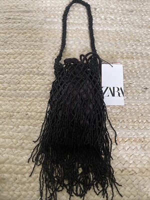 New Zara Fringe Satchell Bag