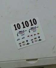 132 Eldon Strombecker Offy Slot Car Waterslide Decals 10 A J Foyt Indy 500