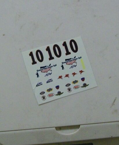 1/32 Eldon Strombecker OFFY slot car Waterslide DECALS #10 A J FOYT Indy 500