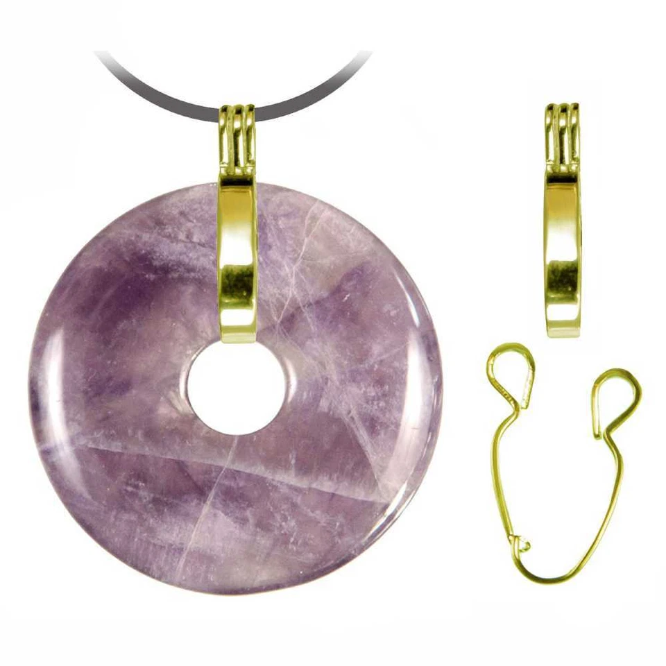 NATUROSPHÈRE Support de donut à clip en métal doré - Support donut: 3 à 4 cm