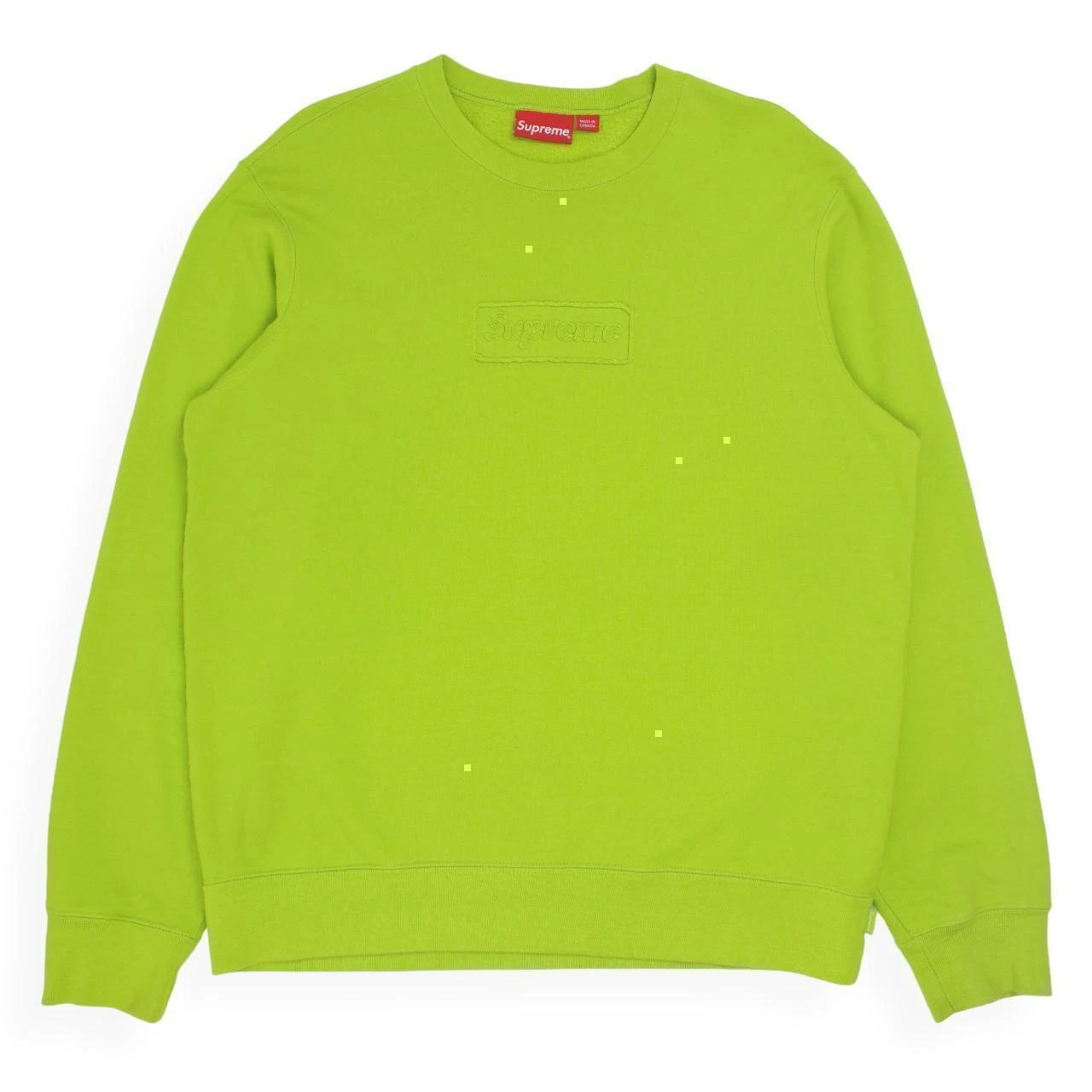 Pull sweat logo Supreme Cutout Box taille M vert