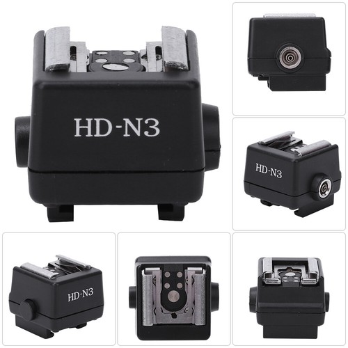 HD‐N3 PC Luz Flash Caliente Zapata Montaje Adaptador Accesorio para Cámara de Video Ajuste - Imagen 10 de 10