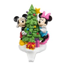 Disney Mickey & Minnie Christmas Stocking Mantel Piece Hanger XM5814