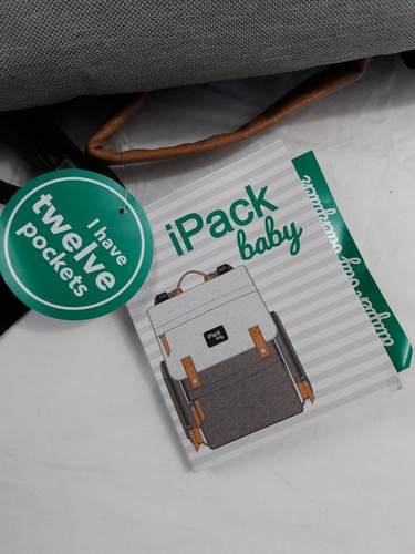 Baby Care Bag, iPack Baby Unisex Carry All Backpack, Gray, New - Picture 5 of 14