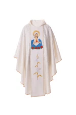 Immaculate Heart of Mary Chasuble Gothic Vestment & Stole