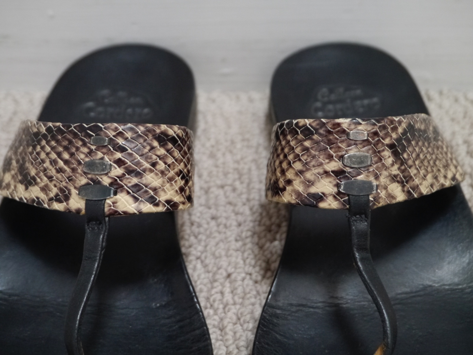 CALLEEN CORDERO python snake embossed leather toe… - image 3