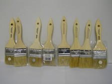 Lot of 8 Basic Brush 2in Paint Brushes Home Improvement Supplies