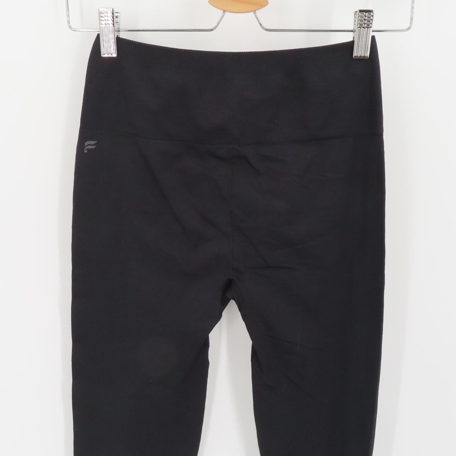 Fabletics Women Small Solid Black Perforated Calf… - image 7