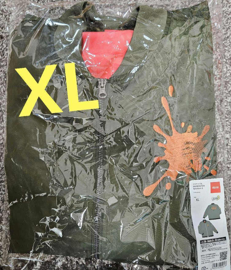 Splatoon 3 Racer Jacket SALMON RUN Splatoon 3 2023 Jacket Size S-XL Nintendo Store Official ...