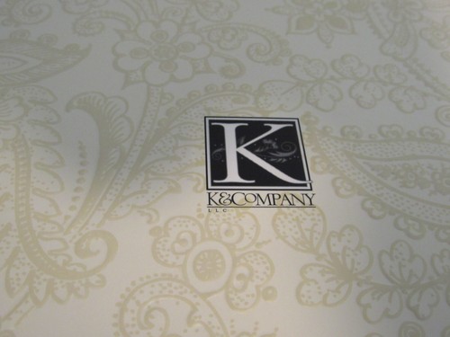 K&Company 12x12 Ivory Paisley Floral Scrapbook Paisley Wedding Album 535930 NEW - Picture 4 of 7