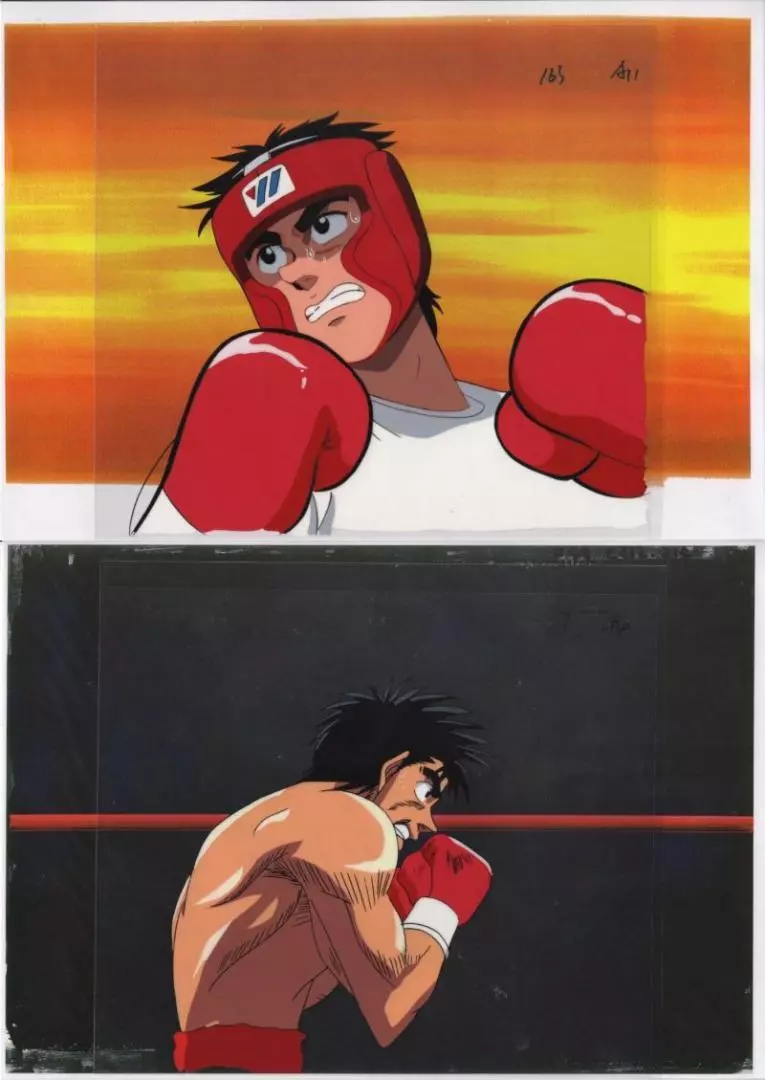 Original Hajime no Ippo Anime Cel (Set of 2)