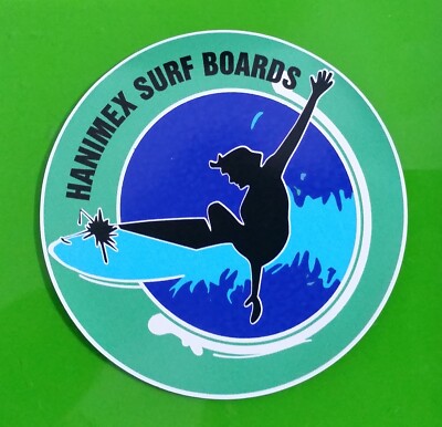 HANIMEX SURFBOARDS STICKER / DECAL SHAPER MANUFACTURER THE 60'S/70'S Australia