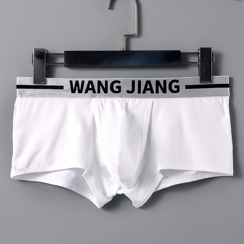 Men Solid Underwear Letter Printed Boxer Briefs Shorts Bulge Pouch Underpants - Picture 8 of 17