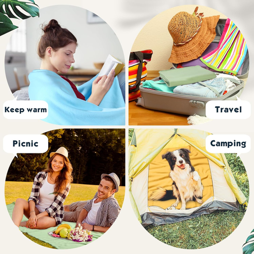 32 Pcs Fleece Throw Blanket Bulk 60X50 in Doube Sided Fleece Blankets Bulk Soft - Picture 6 of 12