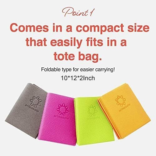 Leichte faltbare Reise Yogamatte - 4 mm dick, rutschfest, 9 Farben verfügbar - Bild 4 von 8