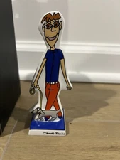 RARE James Rizzi WALK THE DOG Goebel Porcelain Figure MINT Statue BOX & COA
