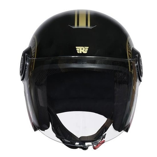 ROYAL ENFIELD COPTER CROSS PATTERN OPEN FACE HALMET WITH VISOR - Picture 16 of 18