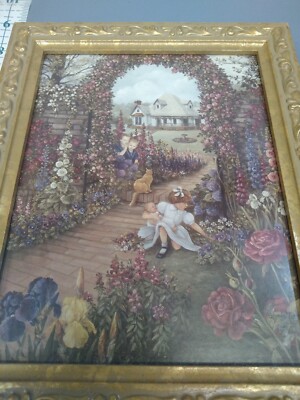 Glynda Turley Limited Ed Print Secret Garden II Framed 8.5 x 6.75
