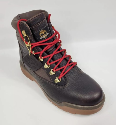 Timberland Men Field Dark Brown Leather Boots Waterproof Insulated A2gk6 Size 10 - Picture 7 of 14