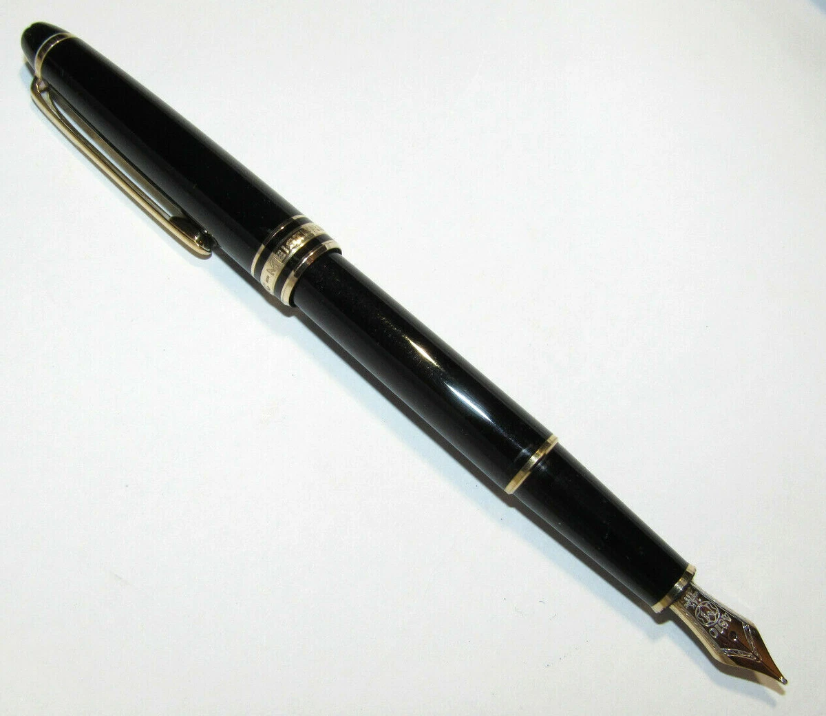 MONTBLANC MEISTERSTUCK 144 FOUNTAIN PEN 4810 14K 585 NIB GOLD TRIM GERMANY