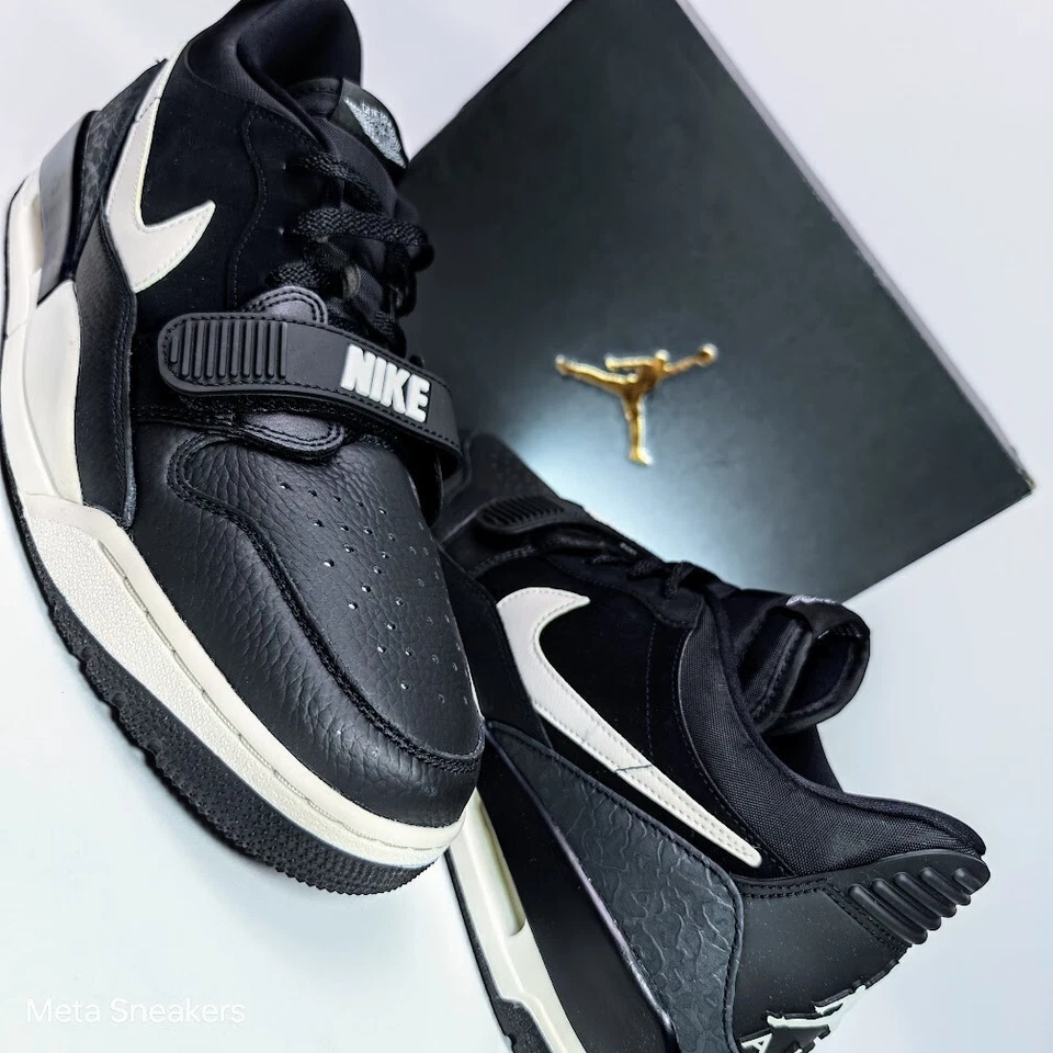 Air Jordan EE. UU. 12,5 Para hombres Negro/Blanco Nike Retro 23 Legacy 312 Bajo CD7069 001 NUEVO EN CAJA Foto 4 de 4