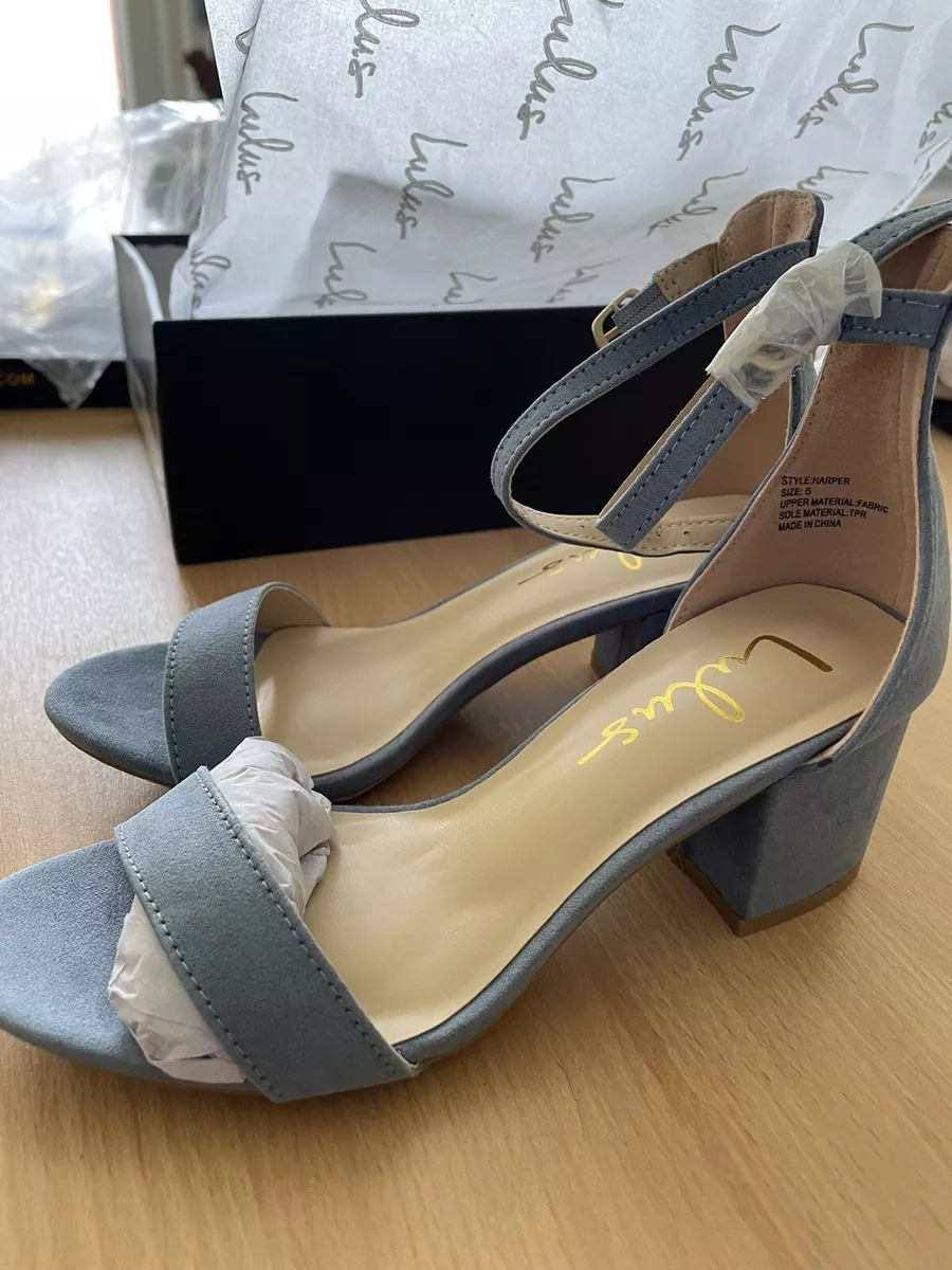 BNew Pale Blue USA Lulus Sandals UK Size 3 us 5 RRP 45