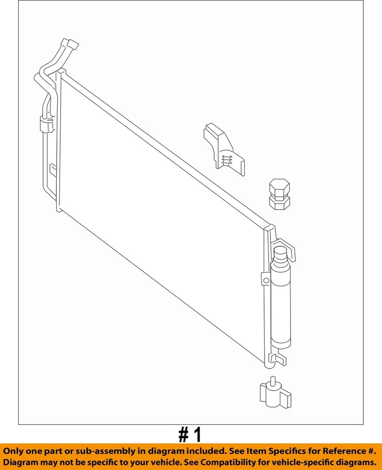 Condensador de aire acondicionado usado se adapta a: Nissan Altima 2015 grado A Foto 4 de 4