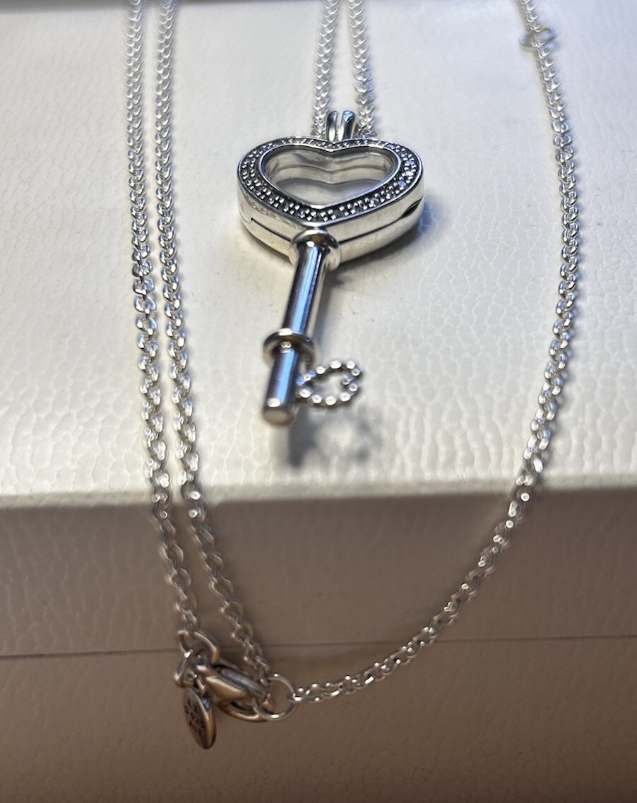 Authentic Pandora 🌟 Floating Key Locket Pendant … - image 4