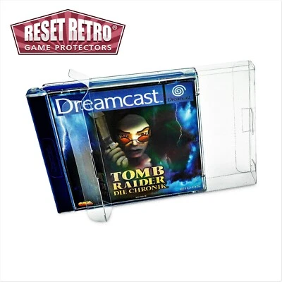 RESET RETRO Klarsicht Schutzhüllen Sega Dreamcast DC Spiel OVP 0,3 mm game protectors Box