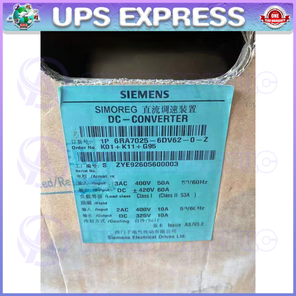 6RA7025-6DV62-0-Z Siemens Frequency Inverter  6RA7025-6DV62-0-Z GQZ1