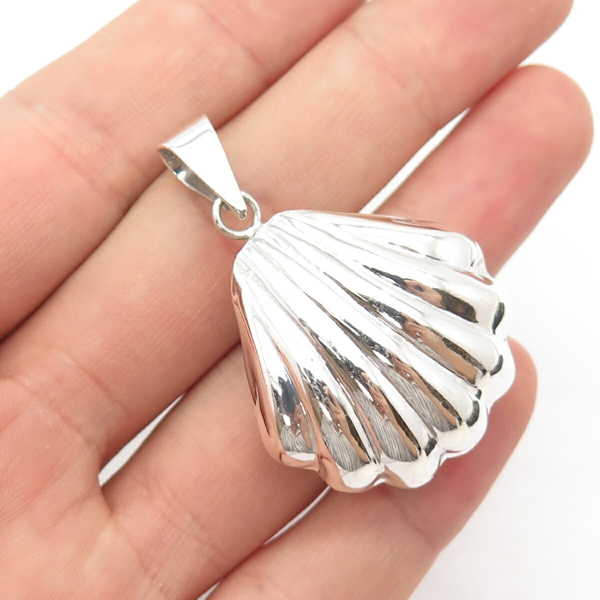 アクセサリー Vintage Mexican Silver Shell Plate 925 Mexico 925 Sterling Silver Seashell Scallop Clam Shell
