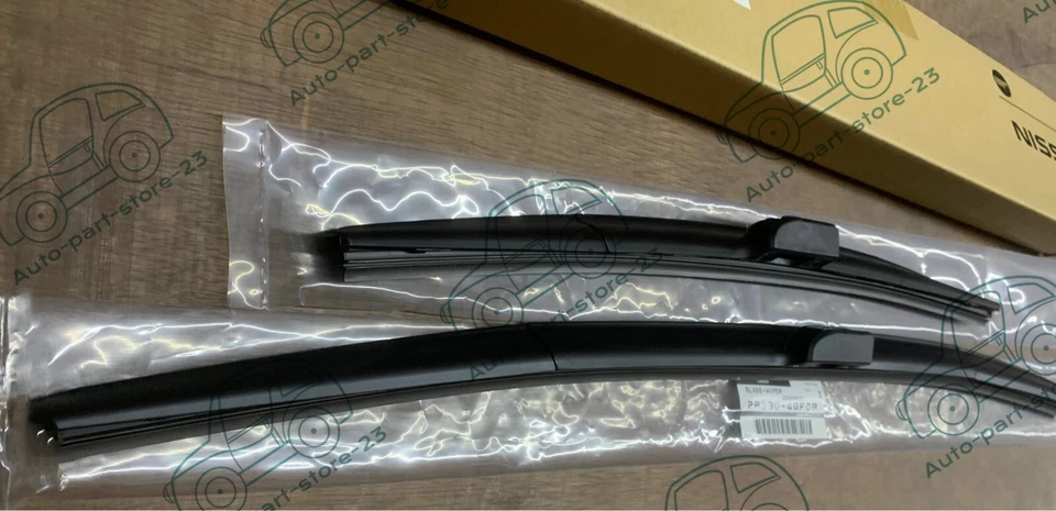 NOVO PAR DE LÂMINAS DE LIMPADOR DE PARA-BRISA DIANTEIRO GENUÍNO PARA 2013-2020 INFINITI FX37 QX70 - Imagem 3 de 4