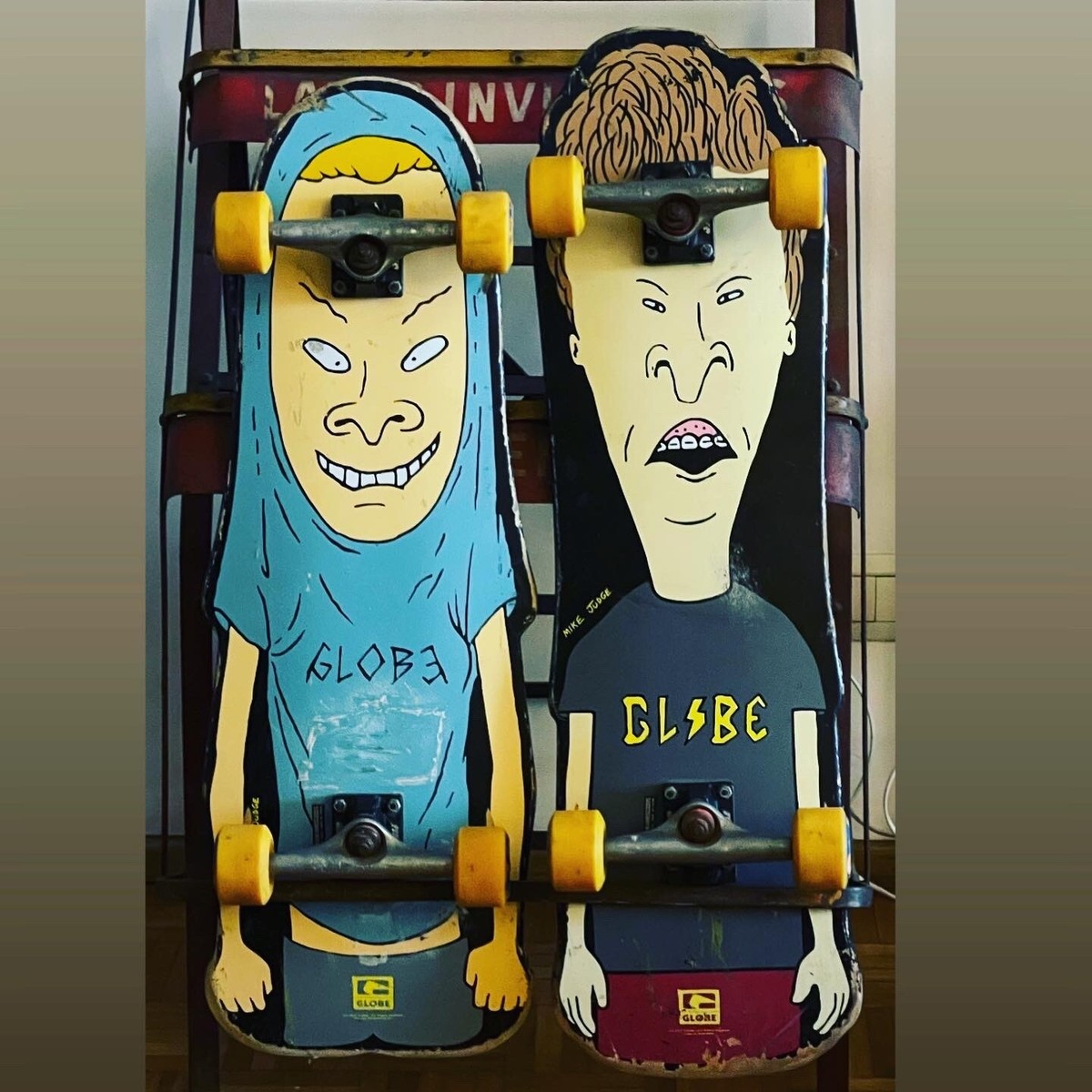 【超希少】MTV Beavis & Butt-Head ビーバス&バットヘッド MTV Beavis and Butthead Vintage 2 Skates Globe Premium