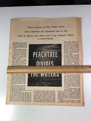 Atlanta GA Print Article 1967 AJC Water Works 5 Points Tower Holtzclaw