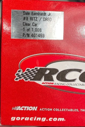 2002 DALE EARNHARDT JR #8 RITZ 1:24 SCALE ACTION CLEAR CAR RCCA 1/1008 NASCAR - Picture 10 of 10