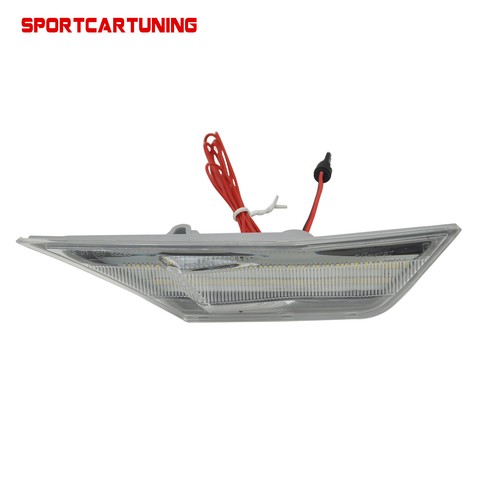 For 2016-2021 Honda Civic LED Side Marker Lights Switchback Turn Signal Lamp DRL - Picture 8 of 9