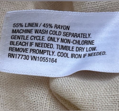 Women A new day high rise Ivory linen pull on jogger pants size 2X - Picture 3 of 5