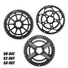 Road Bike Double Chainring 50-34T 52-36T 53-39T Chainwheel 8/9/10/11/12 Speed