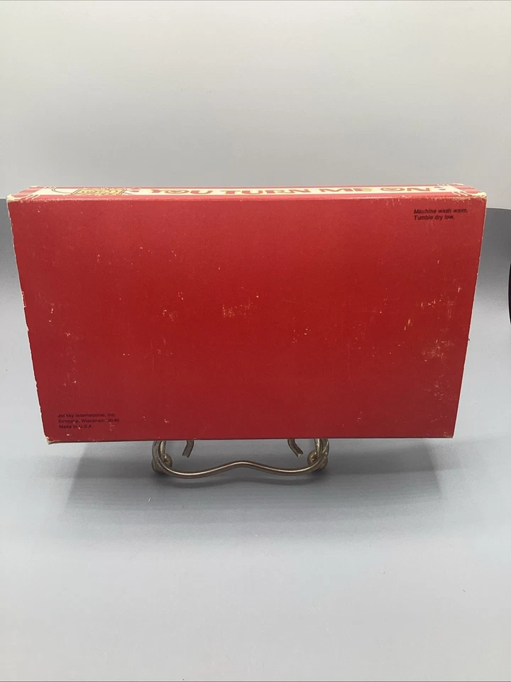 Nuevo de Lote Antiguo Conjunto Ropa Interior Jockey "YOU TURN ME ON" Talla 36 San Valentín *RARO* Foto 2 de 4