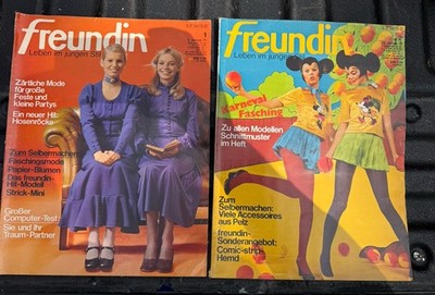 German Magazines Freundin 1971 Disney Mickey Mouse Fashion Lifestyle Model