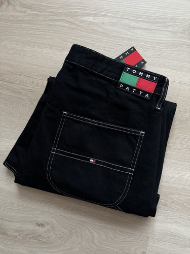 TOMMY HILFIGER TOMMY X PATTA CARPENTER PANTS CARGO JEANS 90S PATCH W36 L32 BNWT