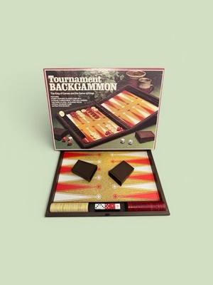 Vintage Tournament Backgammon by ES Lowe - 1978 Ed - Complete.
